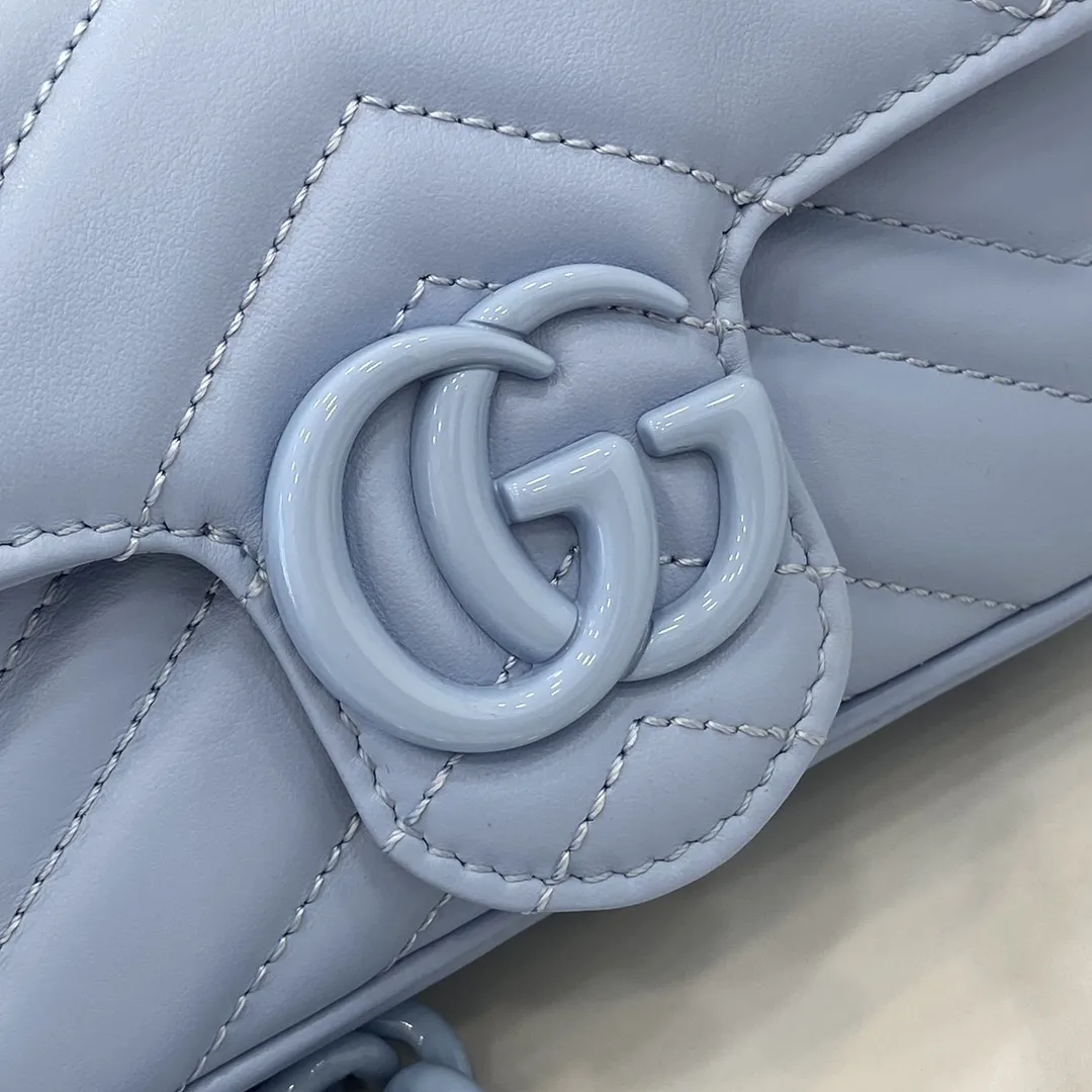Gucci Blue Marmont Quilted Leather Shoulder Bag product photo from LabelPicks