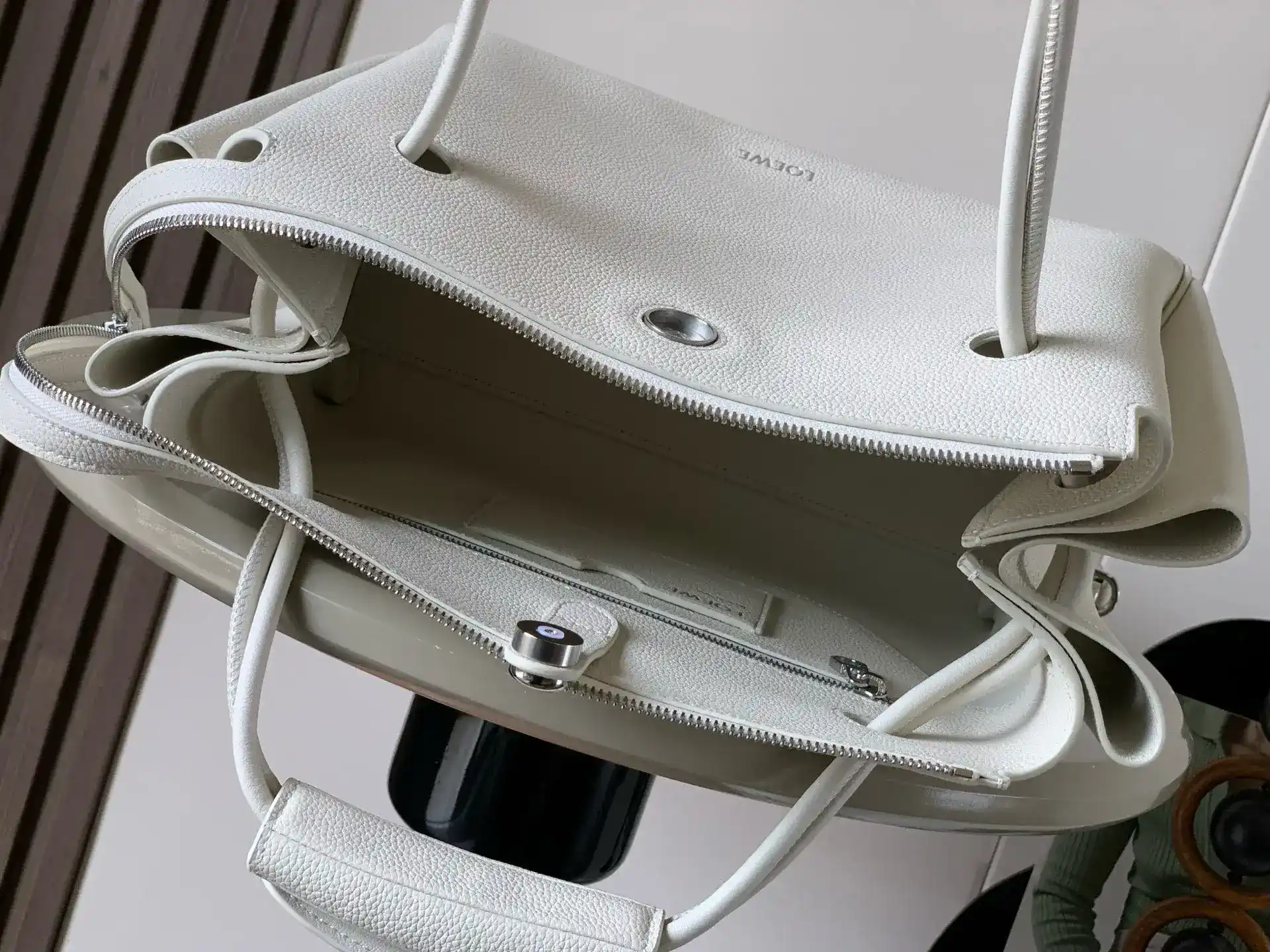 Loewe White Lambskin Top Handle Bag product photo from LabelPicks