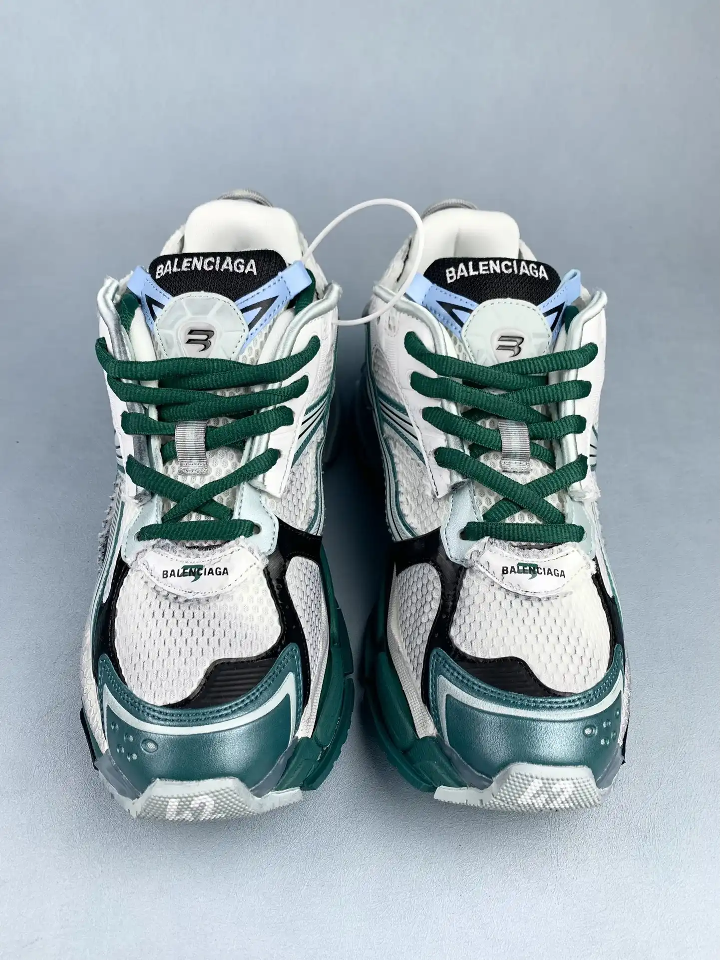 Runner Sneaker in White/Green/Blue product photo from LabelPicks