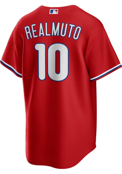 JT Realmuto Philadelphia Phillies Mens Replica Alt Jersey - Red