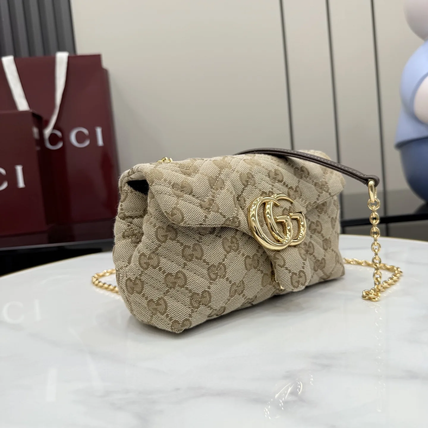 Gucci Generation Brown GG Supreme Canvas Crossbody Bag product photo from LabelPicks