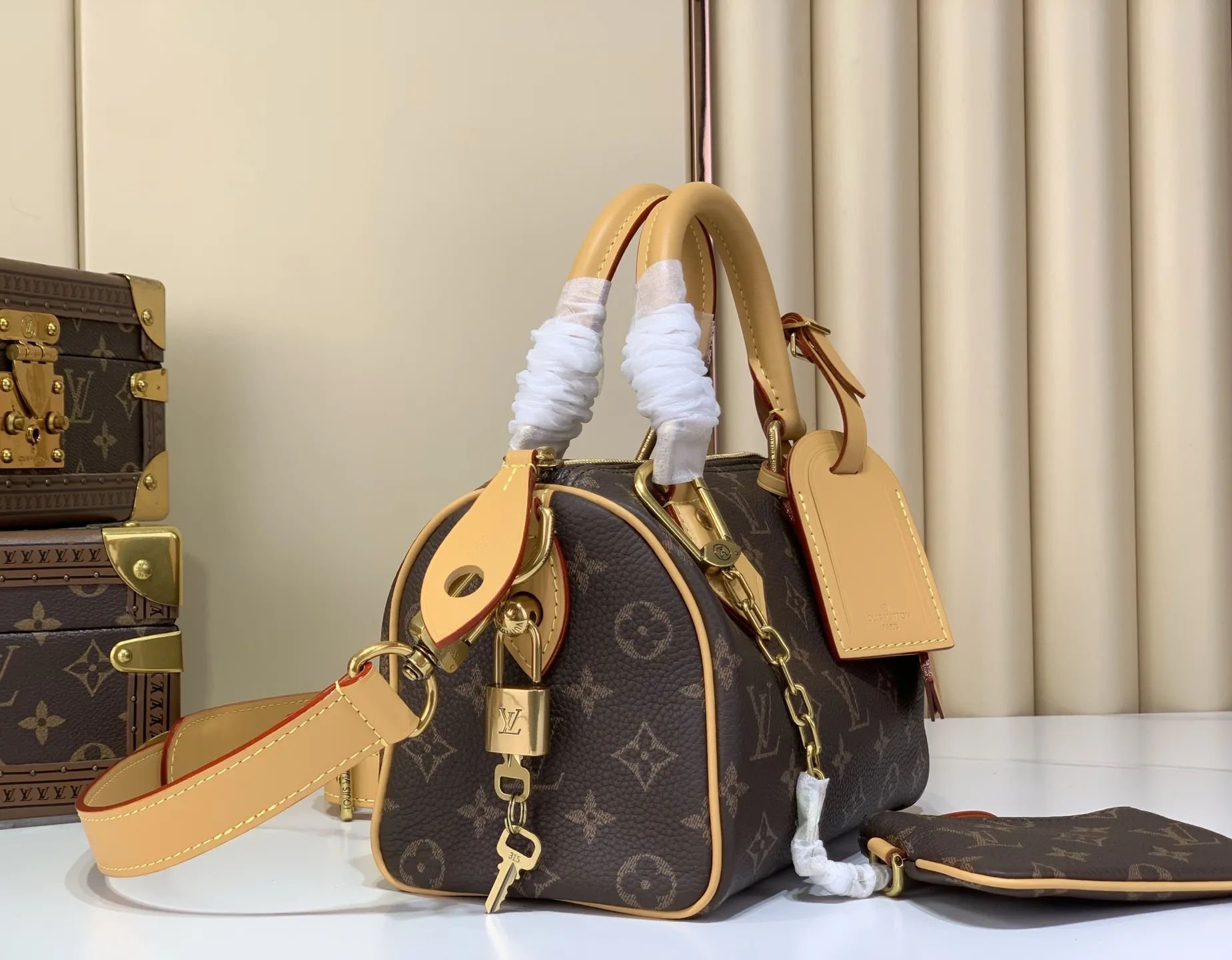 Louis Vuitton Blue Speedy Monogram Canvas Top Handle Bag product photo from LabelPicks