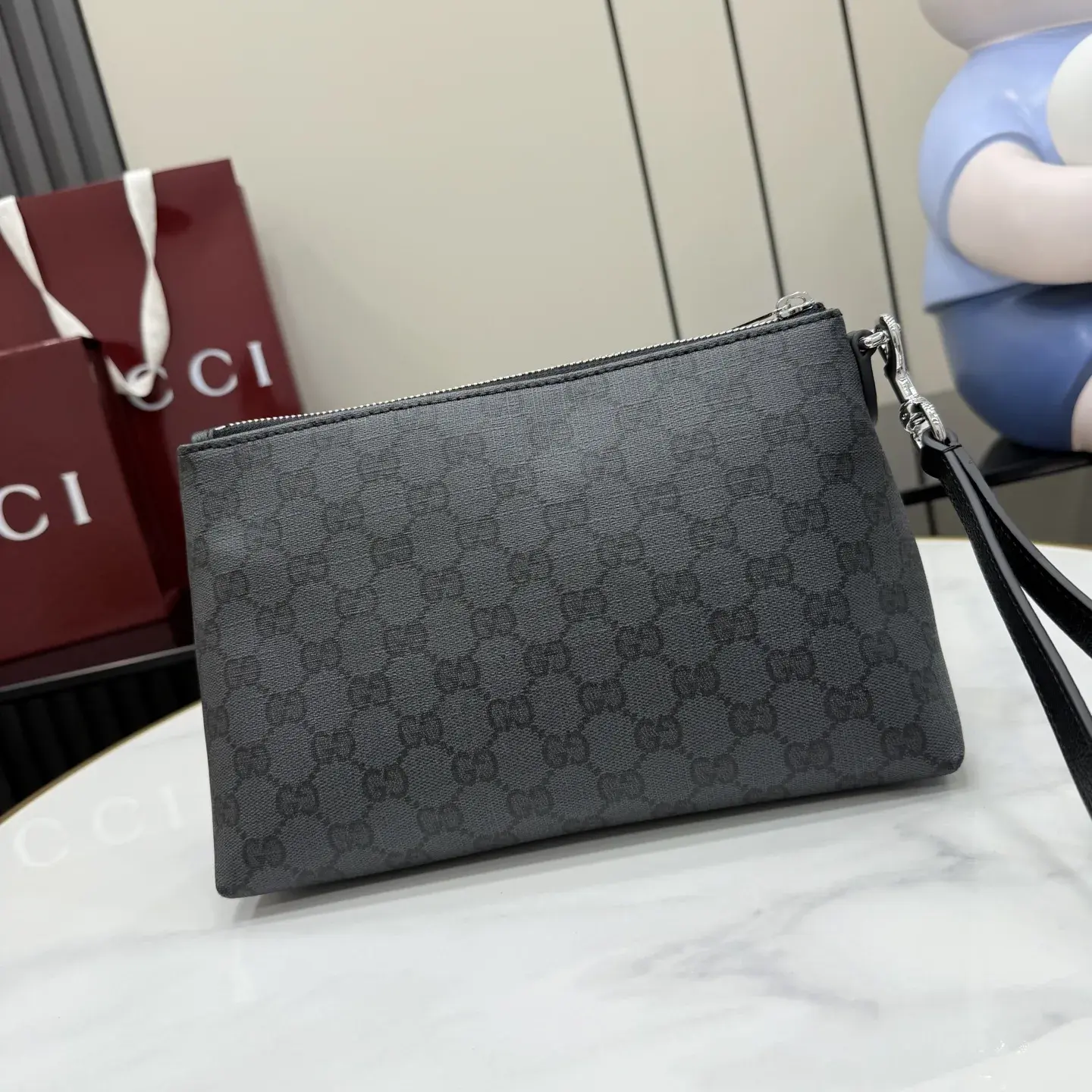 Gucci Black Generation Canvas and Leather Clutch product photo from LabelPicks
