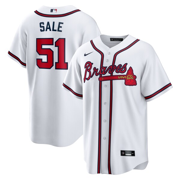 Chris Sale Atlanta Braves Nike Home Replica Jersey - White