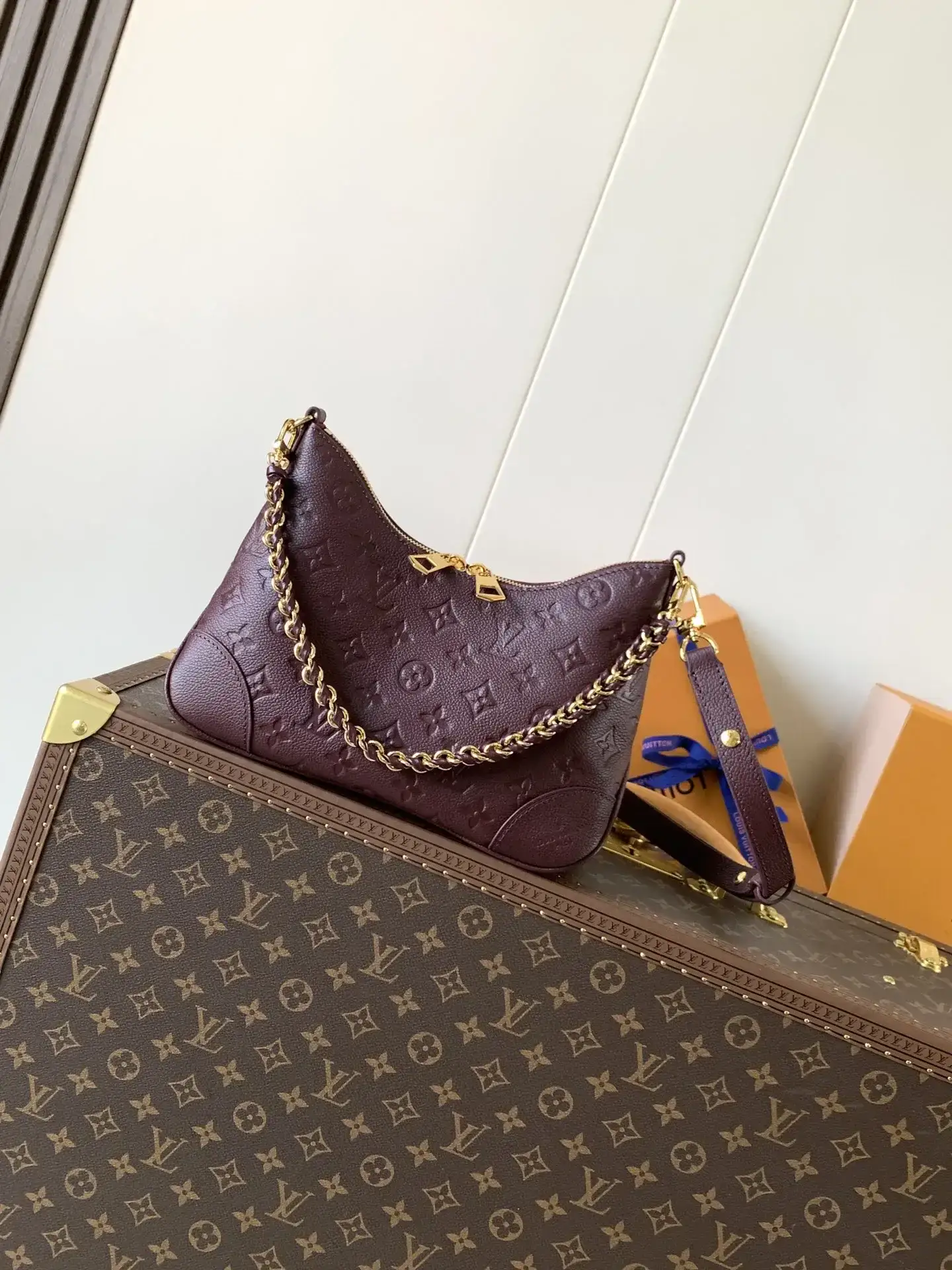 Louis Vuitton Black Grained Leather Hobo Bag product photo from LabelPicks