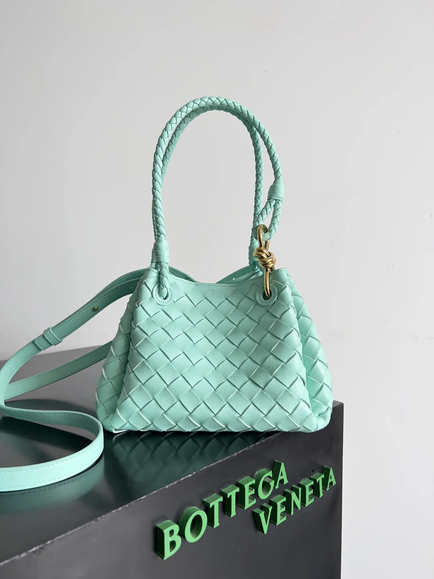 Bottega Veneta Pink Andiamo Top Handle Bag product photo from LabelPicks