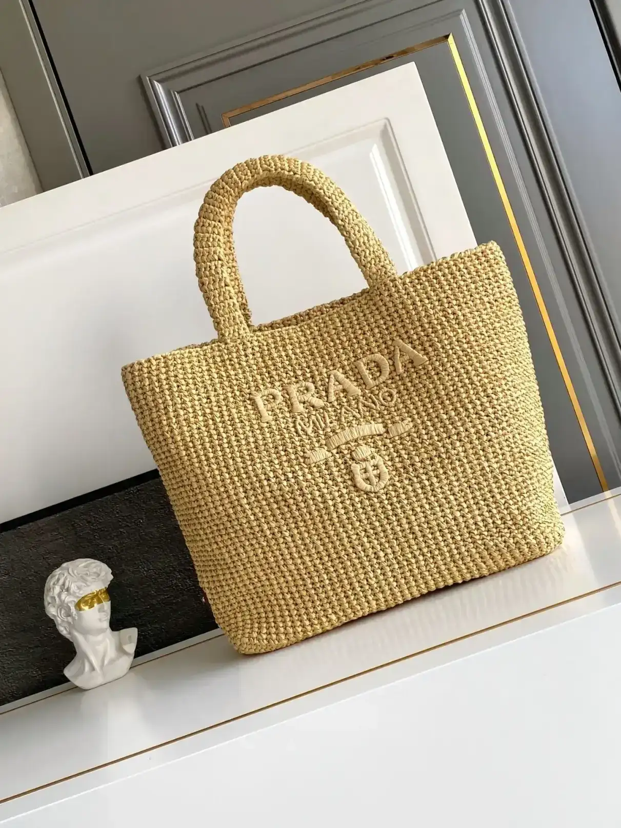 Prada Woven Leather Tote Bag product photo from LabelPicks