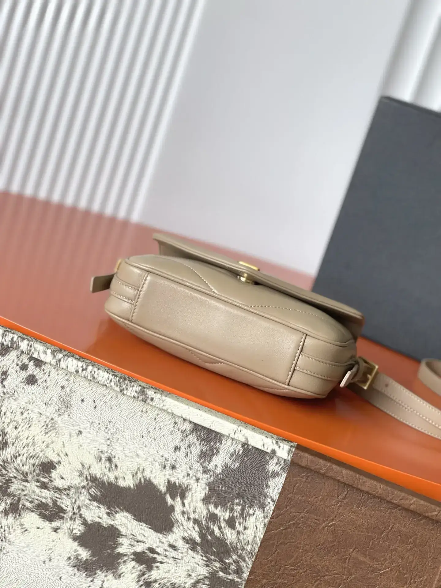 Saint Laurent Loulou Beige Quilted Leather Crossbody Bag product photo from LabelPicks