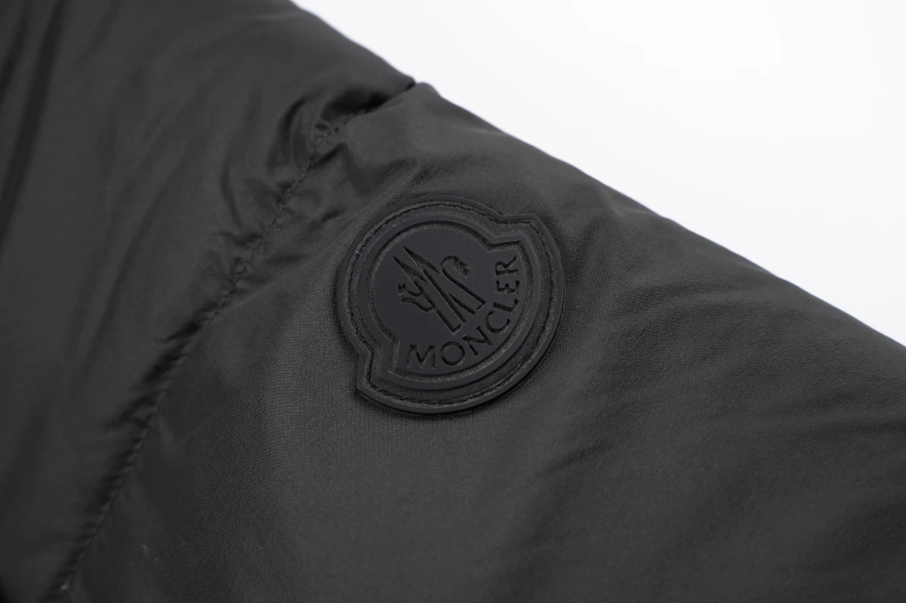 Moncler Charcoal Paneled Quilted Down Jacket product photo from LabelPicks