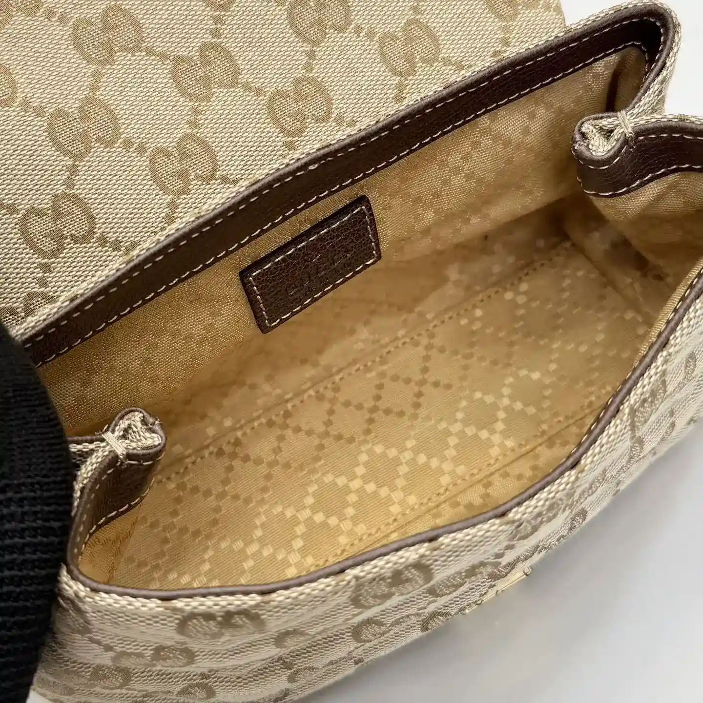 Gucci Generation Brown GG Supreme Canvas Crossbody Bag product photo from LabelPicks
