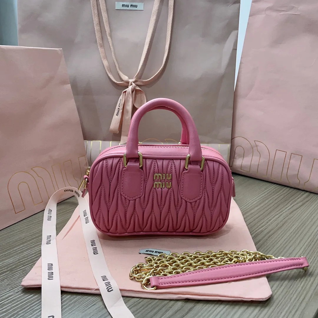 Miu Miu Lambskin Matelasse Top Handle Bag product photo from LabelPicks