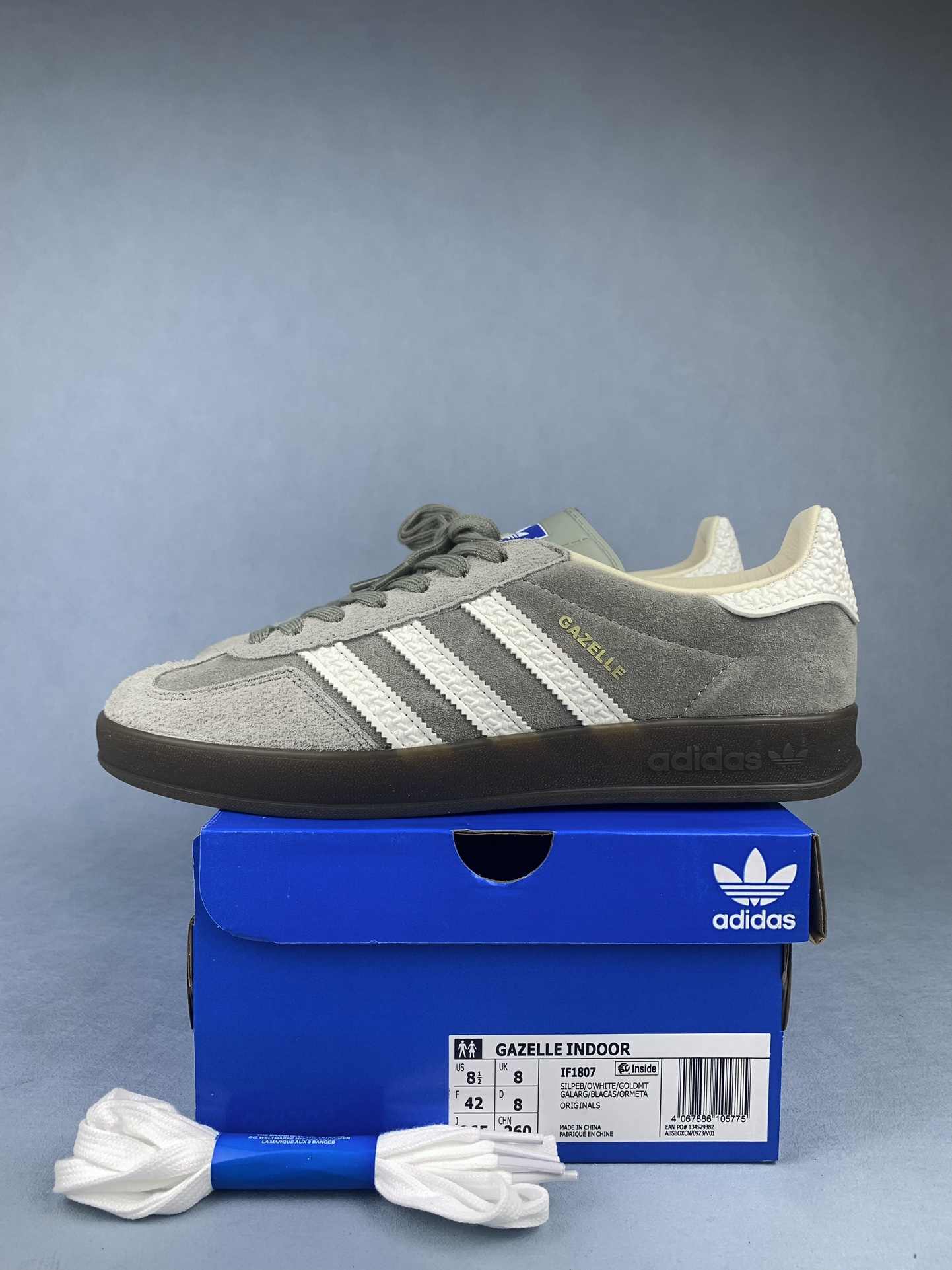 adidas Gazelle Indoor Silver Pebble Shoes