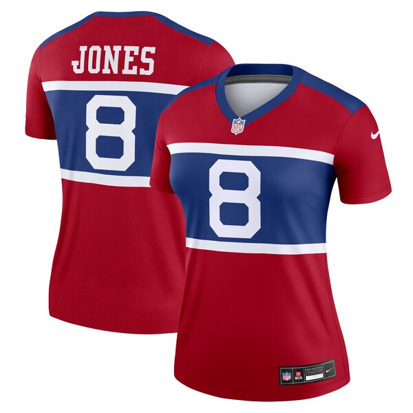 Daniel Jones New York Giants Nike Women's Alternate Legend Player Performance Top -  Red