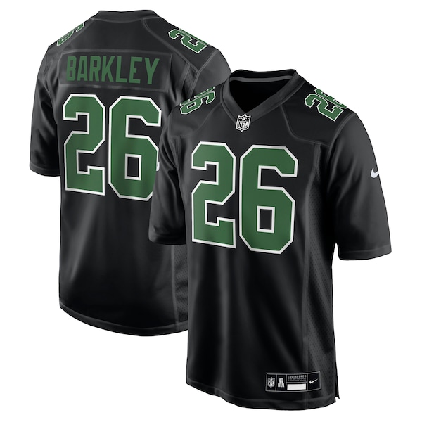Saquon Barkley Philadelphia Eagles Nike  Fashion Game Jersey - Carbon Black/Kelly Green