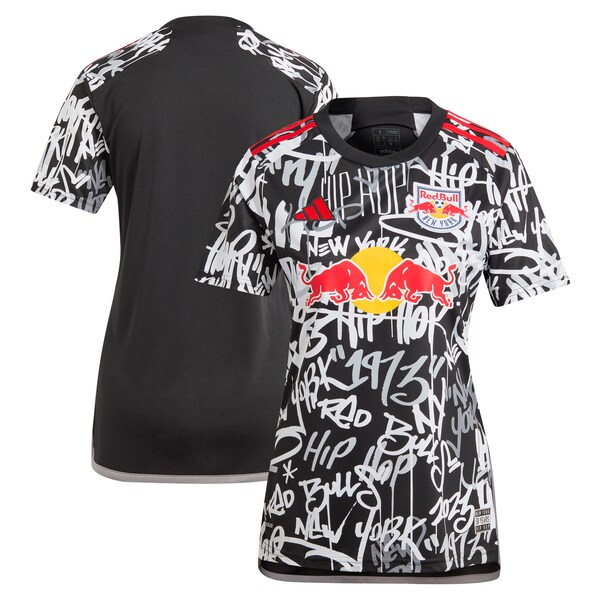 New York Red Bulls adidas Women's 2024 Freestyle Replica Jersey - Black