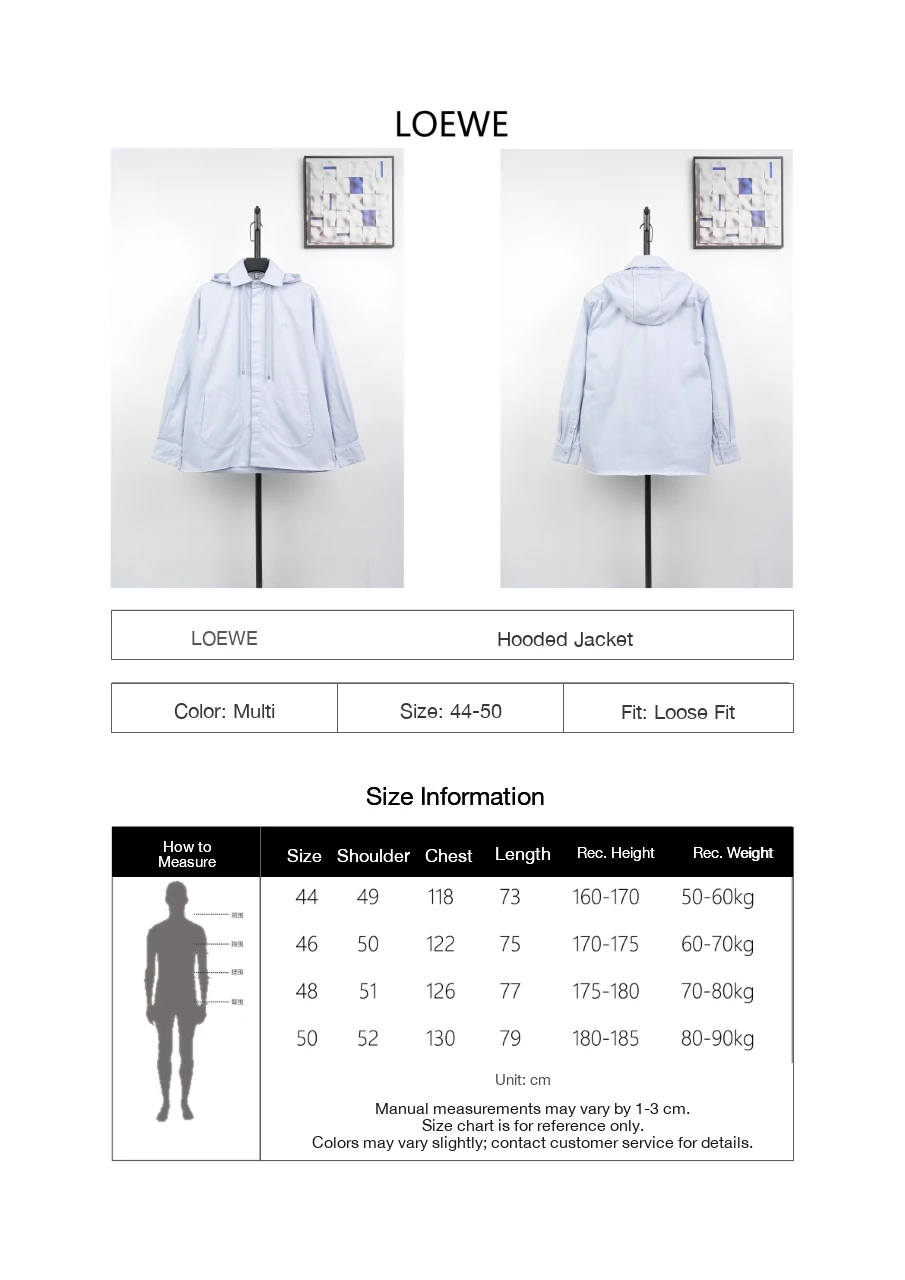 LOEWE Mist Blue Embroidered Hooded Jacket product photo from LabelPicks