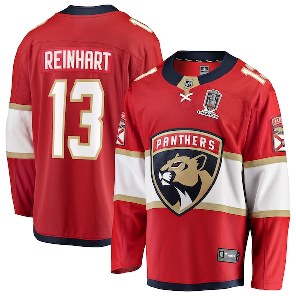 Sam Reinhart Florida Panthers  2025 Stanley Cup Champions Breakaway Jersey - Red