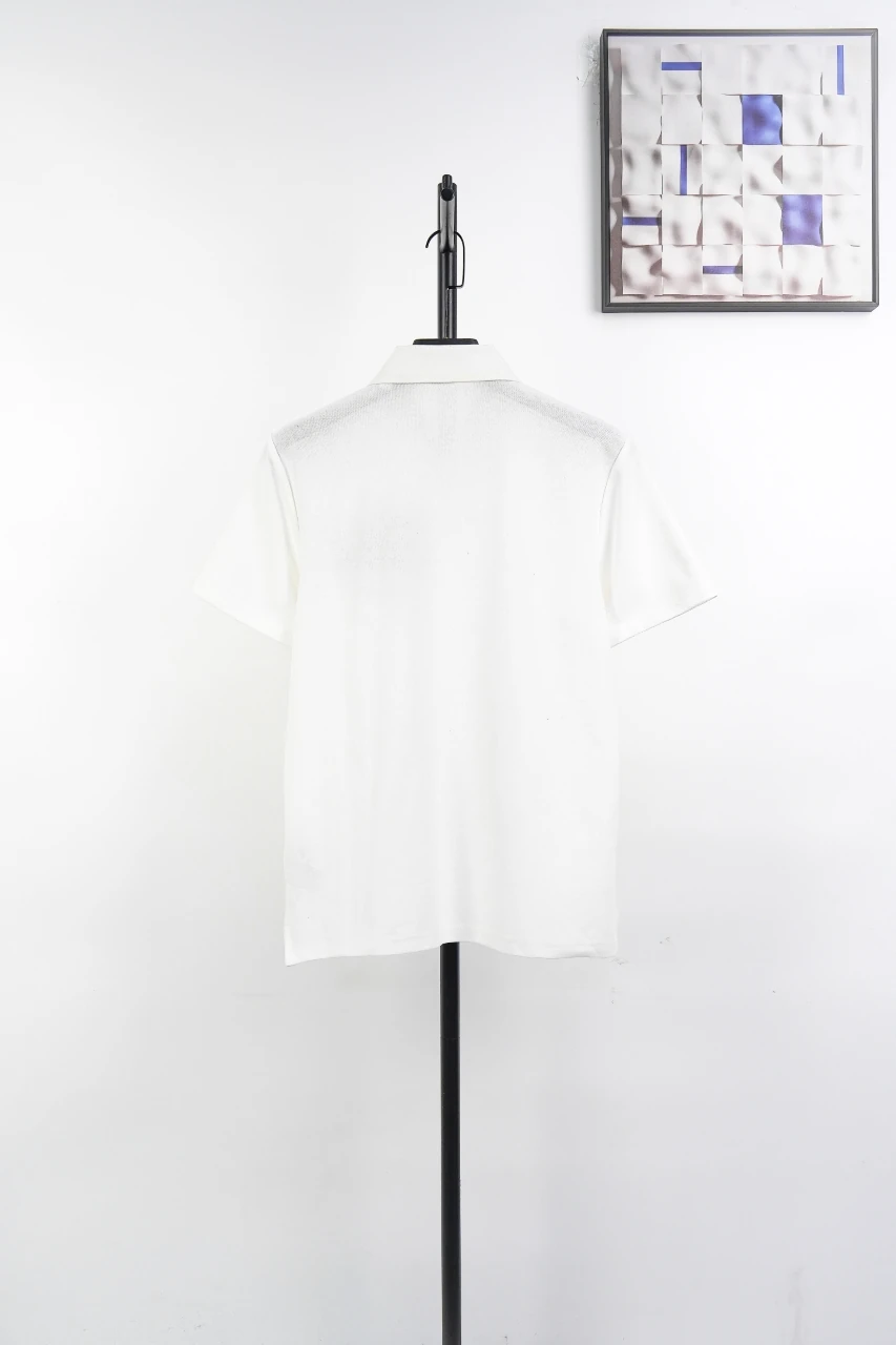 Burberry White Check Equestrian Knight Embroidered Polo Shirt product photo from LabelPicks