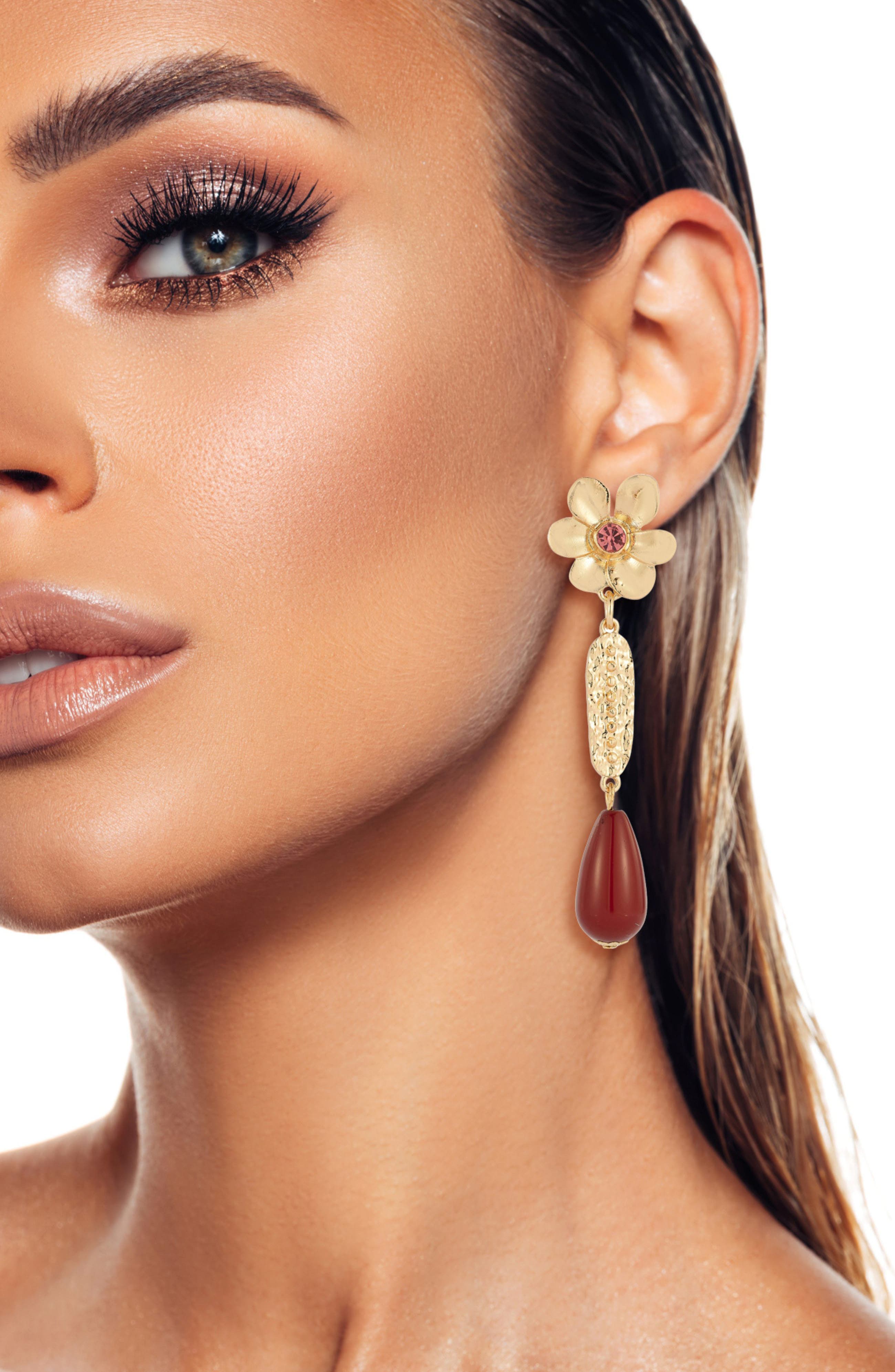 SPHERA MILANO Statement Drop Earrings