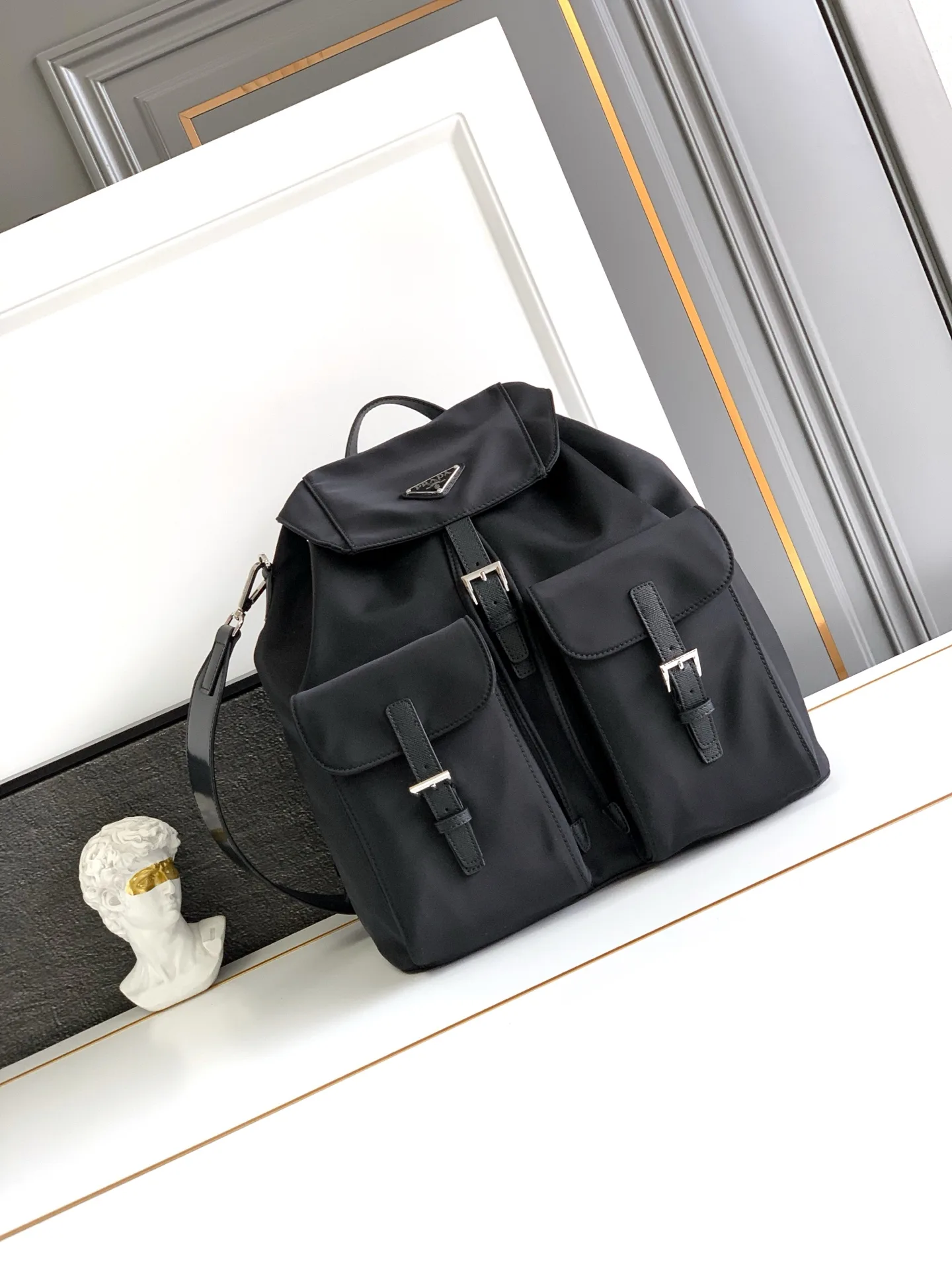 Prada Grained Leather Backpack product photo from LabelPicks