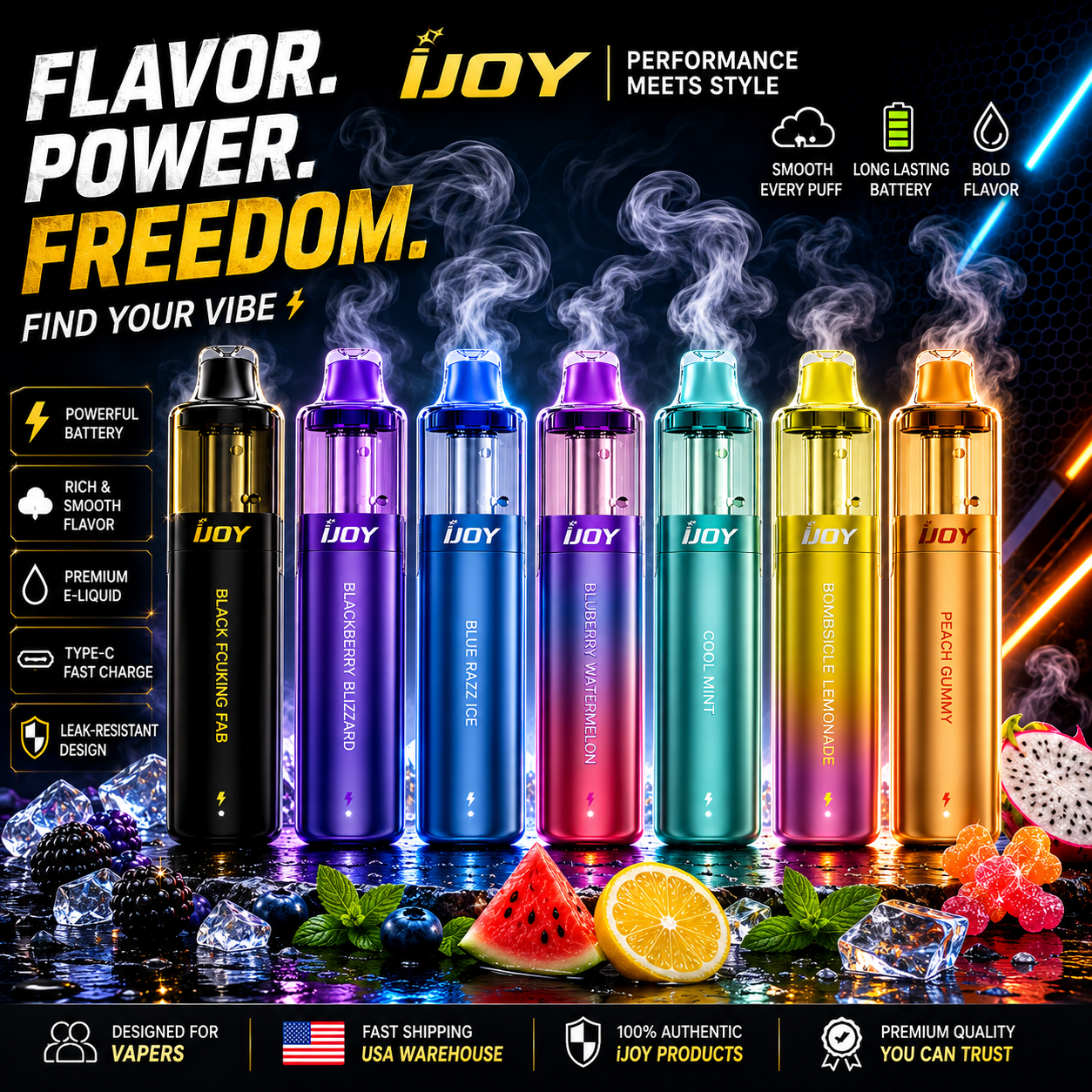 IJOY XP35K PUFFS Disposable - 10 Flavors