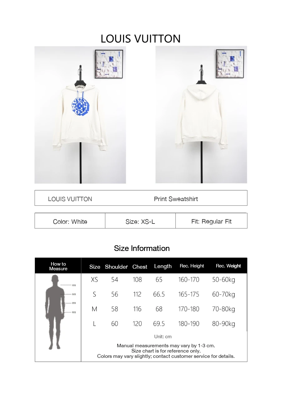 Louis Vuitton Off White Blue Graphic Print Hoodie product photo from LabelPicks