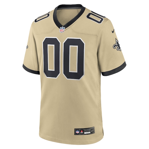 New Orleans Saints Nike Youth Gameday Golds Alternate Custom Game Jersey - Gold