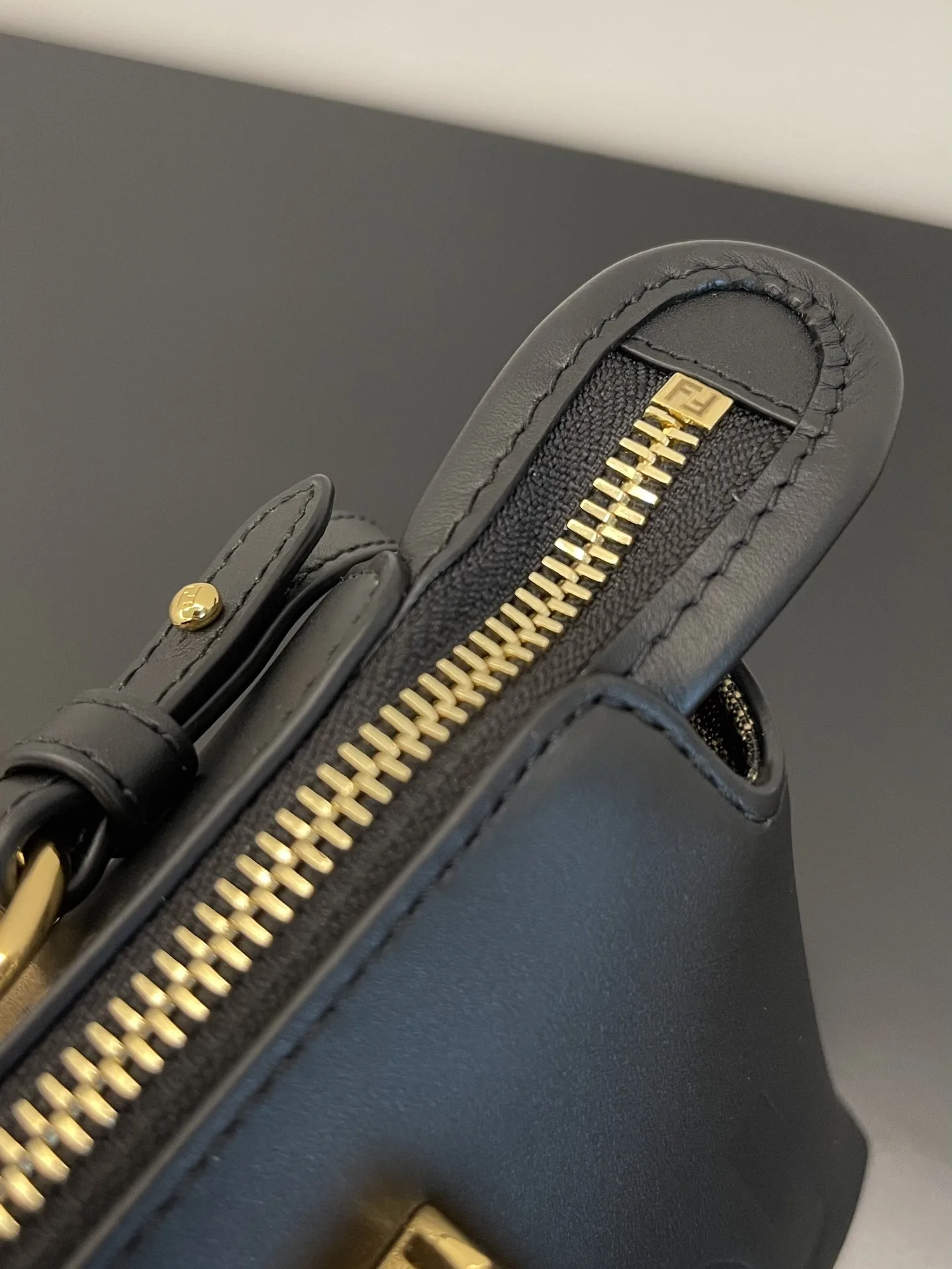 Fendi Black Calfskin Top Handle Bag product photo from LabelPicks