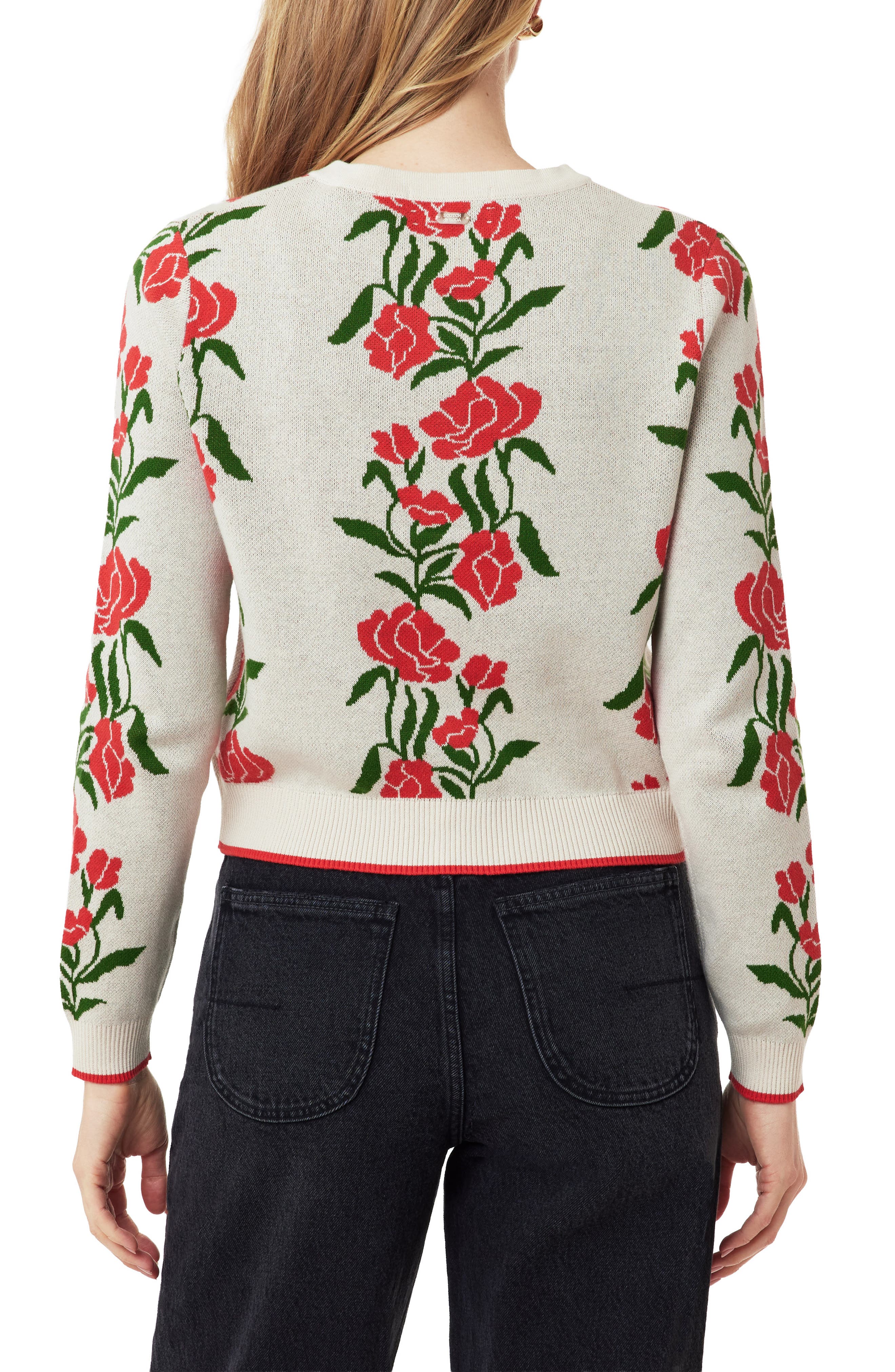 Scotch & Soda Poinsettia Intarsia Crewneck Sweater