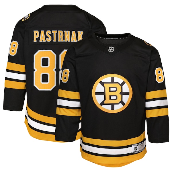 David Pastrnak Boston Bruins Youth Home Premier Player Jersey - Black