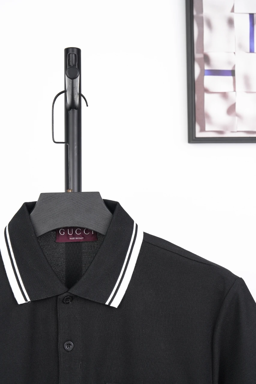 GUCCI Black Mini GG Pocket Polo Shirt product photo from LabelPicks