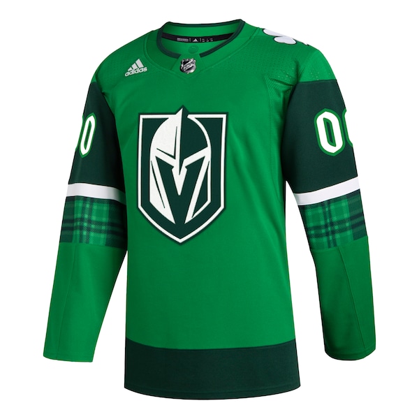 Vegas Golden Knights adidas St. Patrick's Day Authentic Custom Jersey - Kelly Green