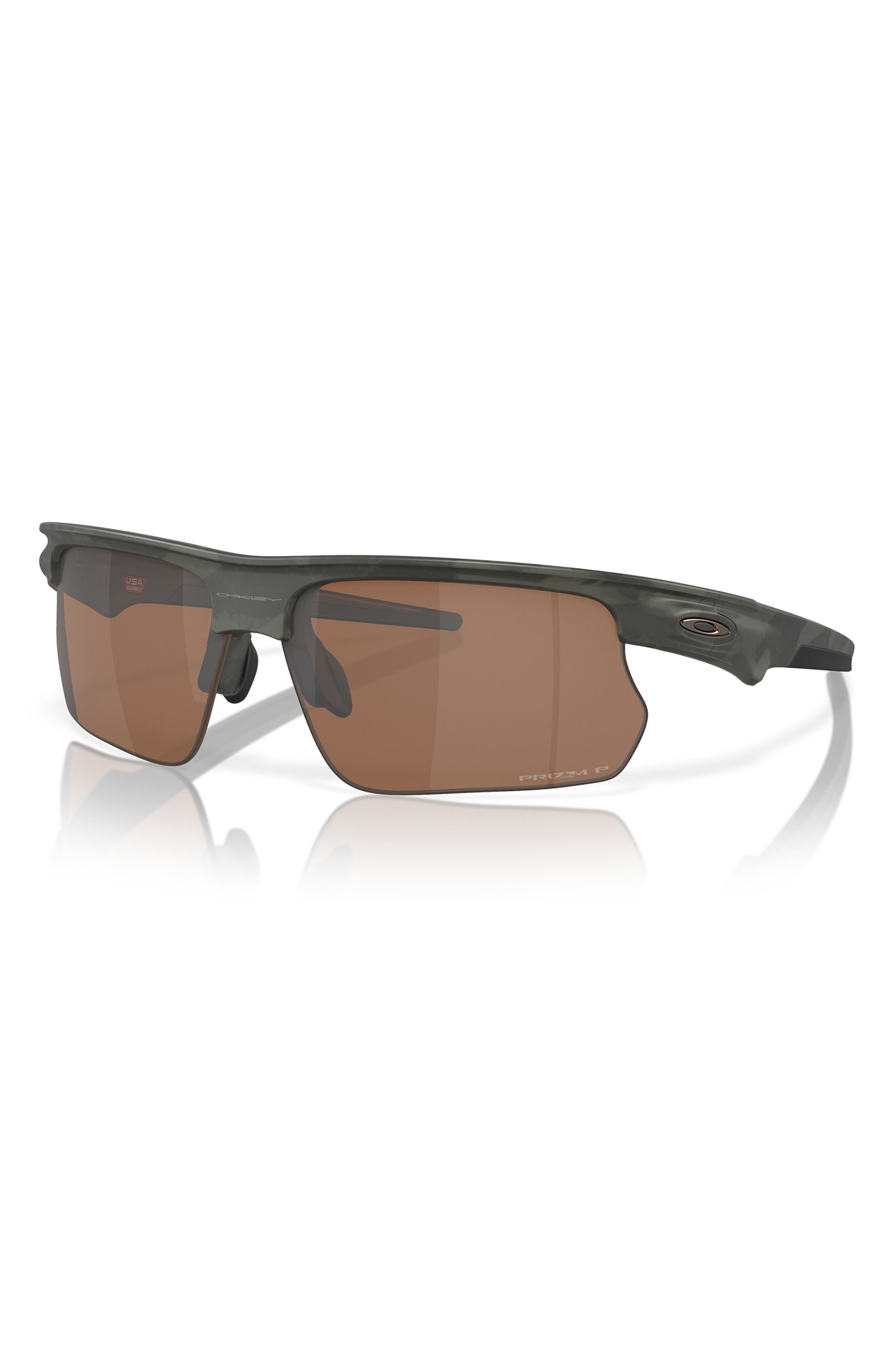Oakley Bisphaera 68mm Prizm™ Gradient Oversize Polarized Rectangular Sunglasses