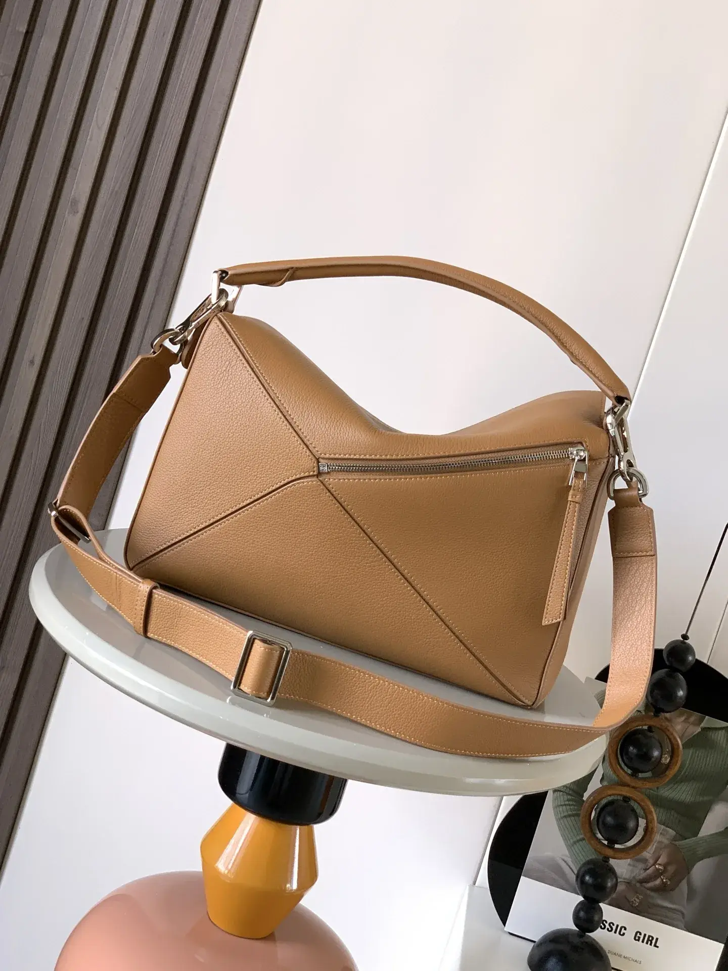 Loewe Puzzle Brown Calfskin Crossbody Bag product photo from LabelPicks