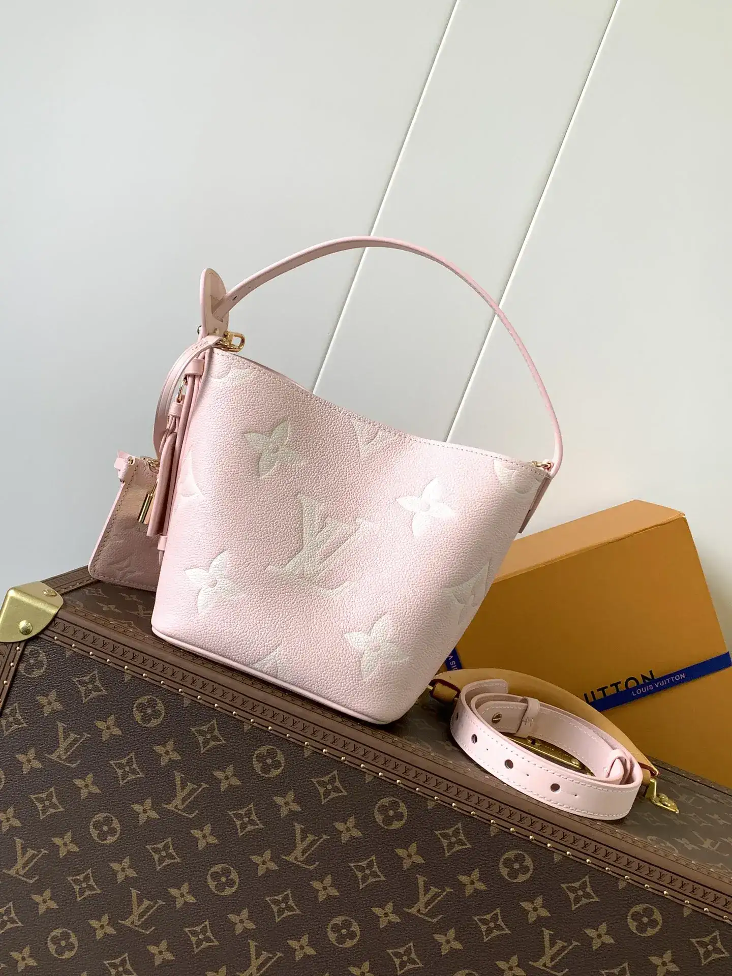 Louis Vuitton Black Grained Leather Bucket Bag product photo from LabelPicks