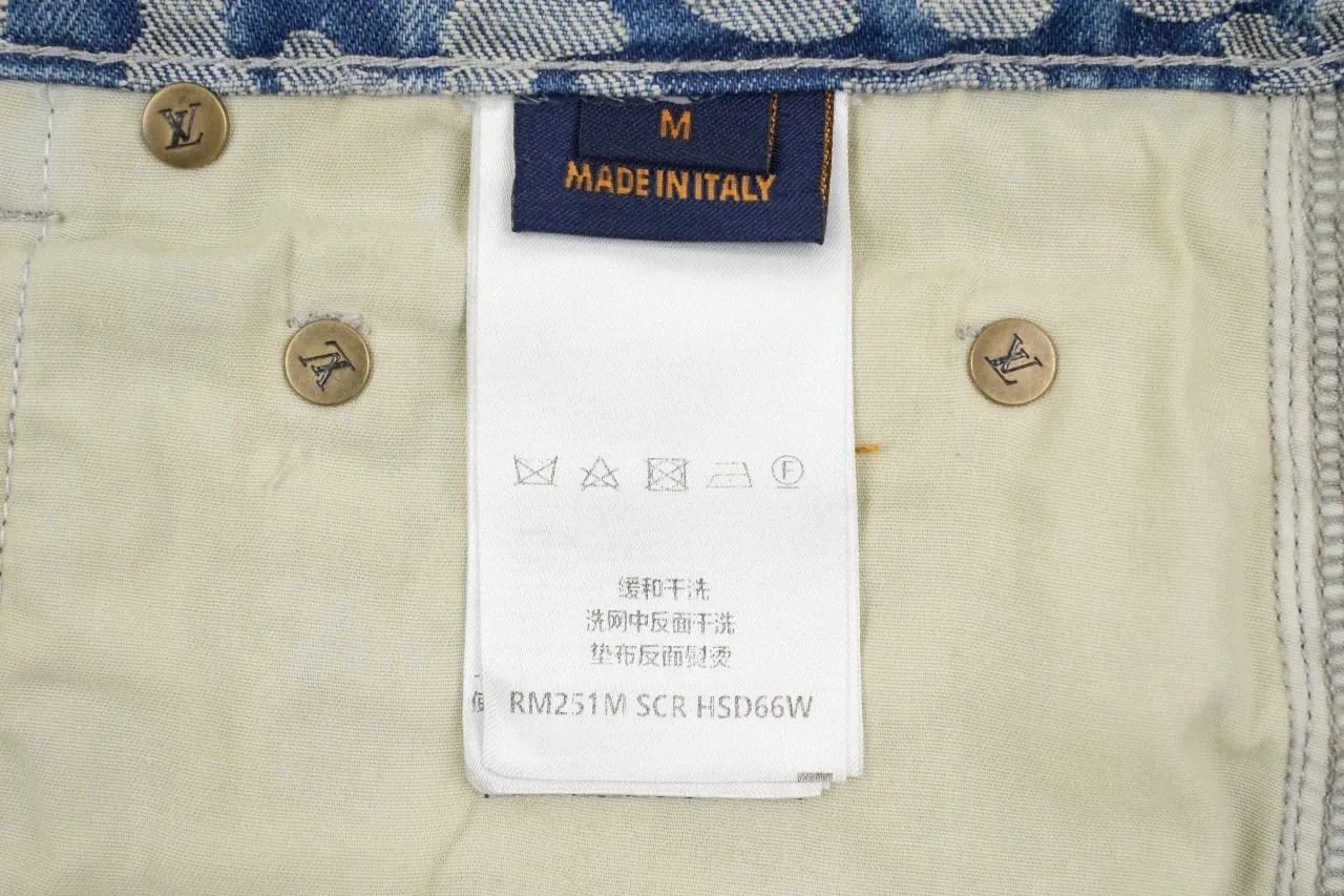 Louis Vuitton Light Pixel Leopard Monogram Denim Pants product photo from LabelPicks