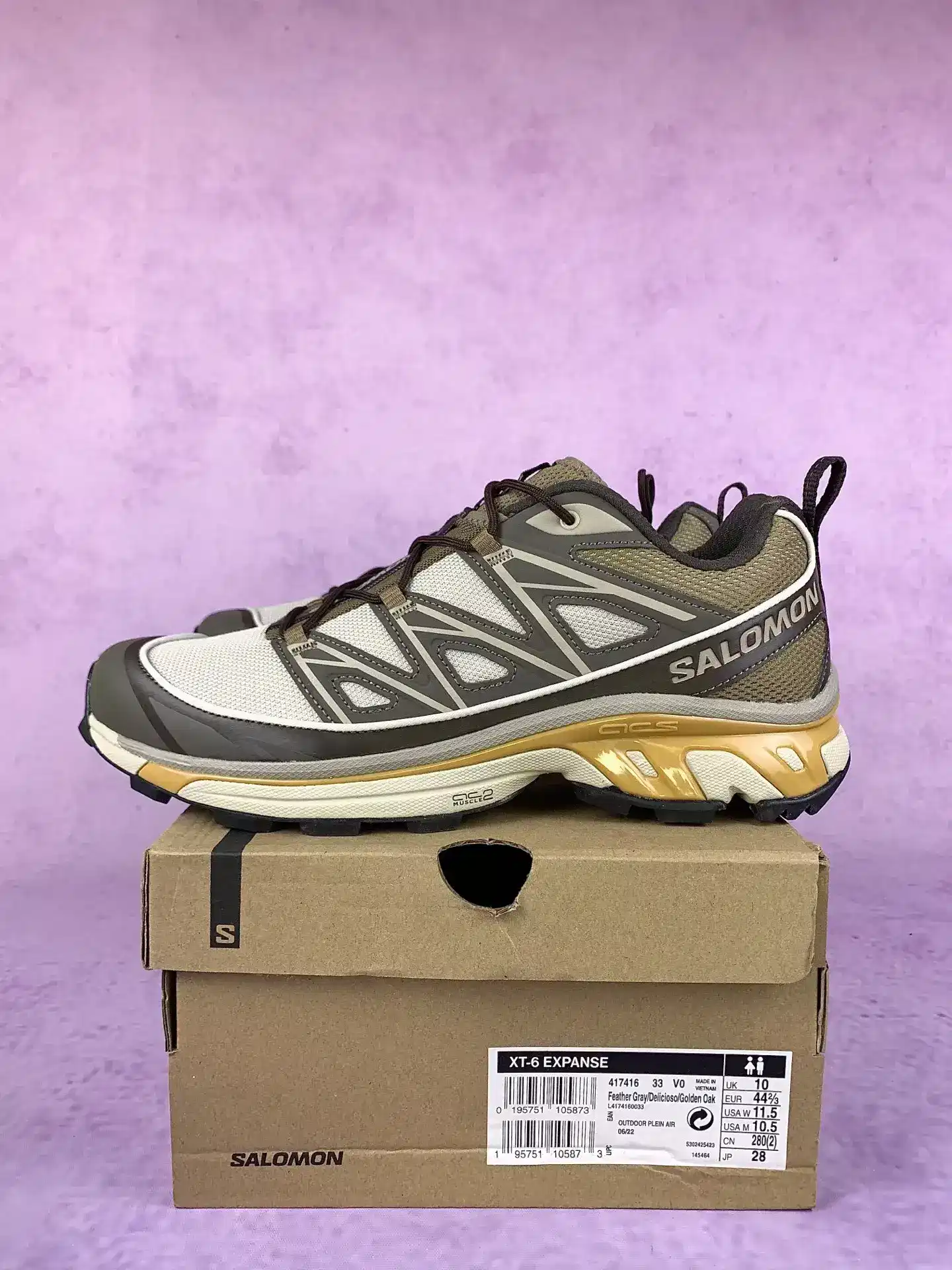 Salomon XT-6 Expanse “Grey Brown Khaki” Shoes product photo from LabelPicks