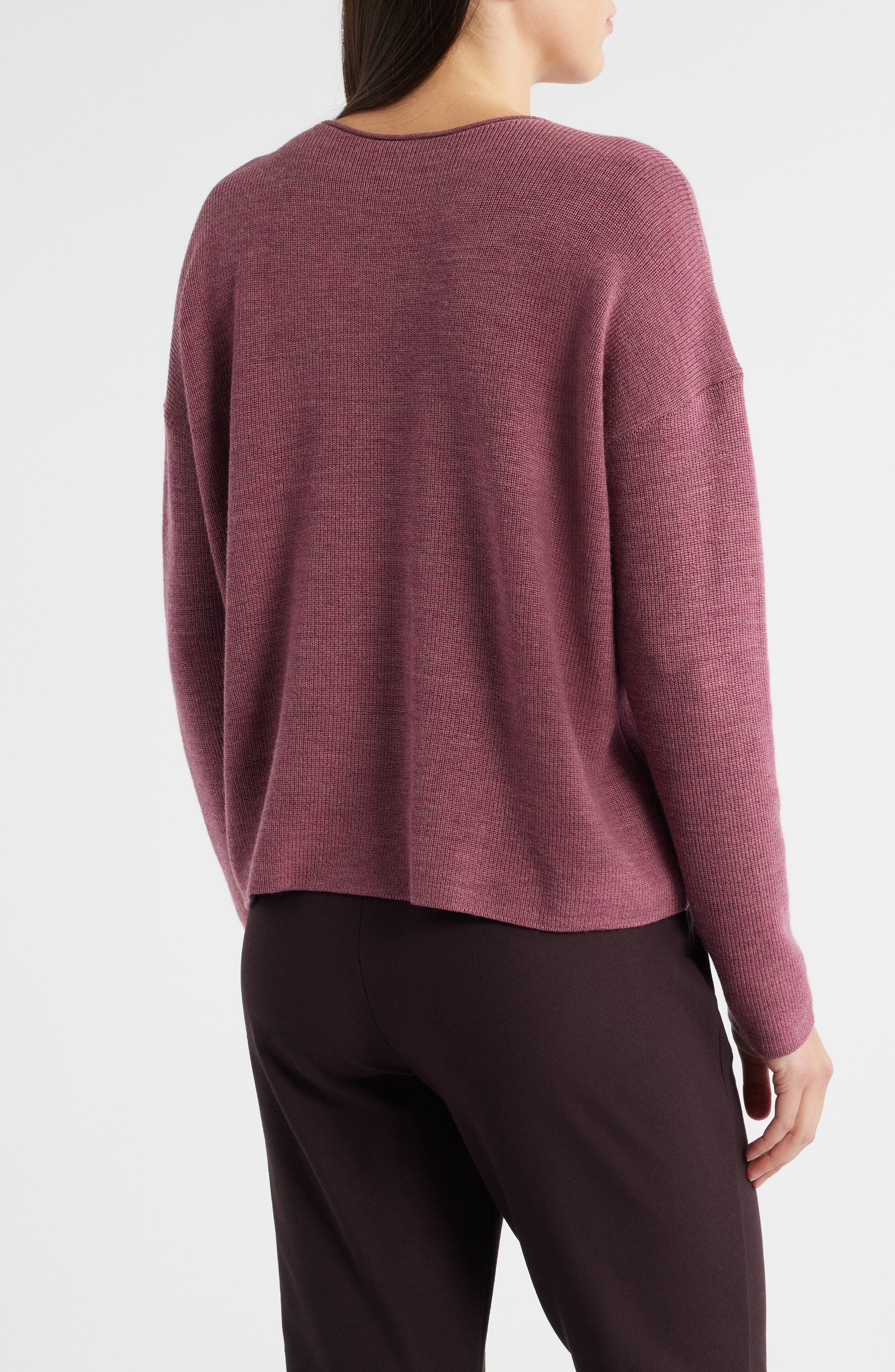 Eileen Fisher Crewneck Wool Sweater