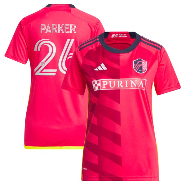 Tim Parker St. Louis City SC adidas Women's 2024 CITY Kit Replica Jersey - Red