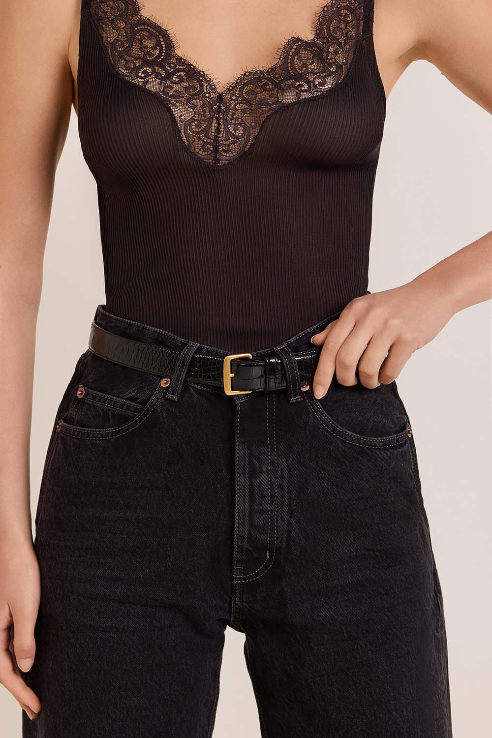 SAINT LAURENT חגורה