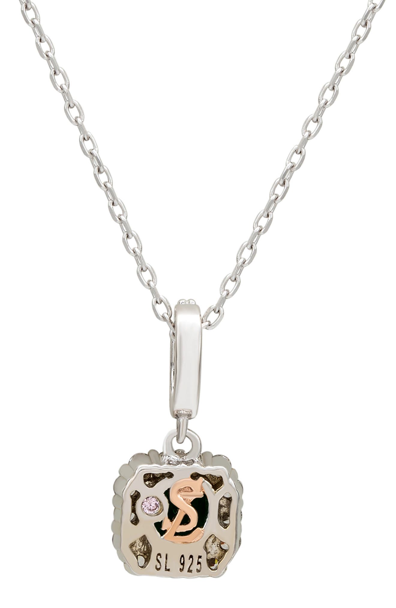 SUZY LEVIAN Asscher Cut Pendant Necklace