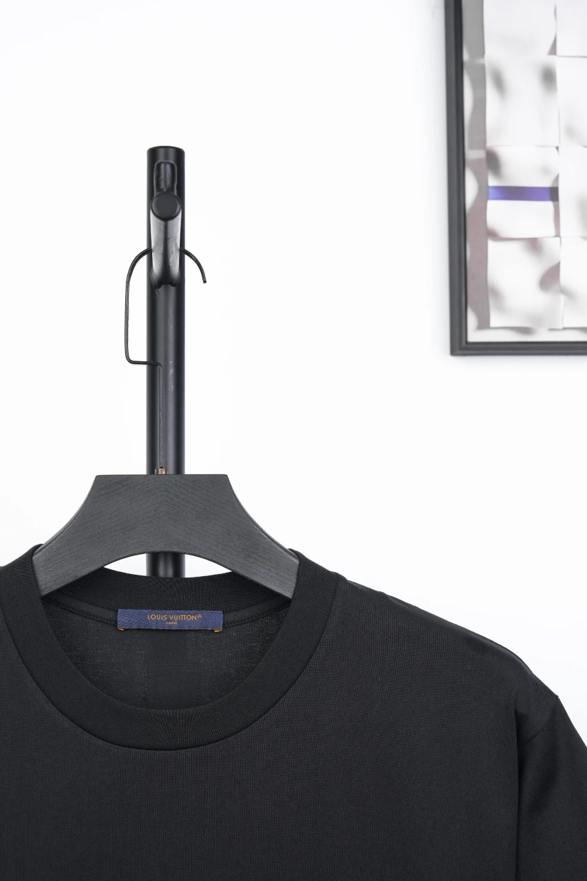 Louis Vuitton Black Beaded Embroidered T-Shirt product photo from LabelPicks