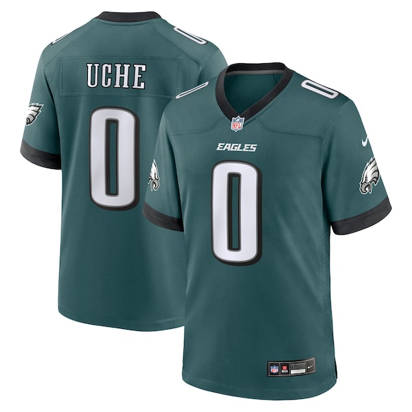 Josh Uche Philadelphia Eagles Nike Team Game Jersey - Midnight Green