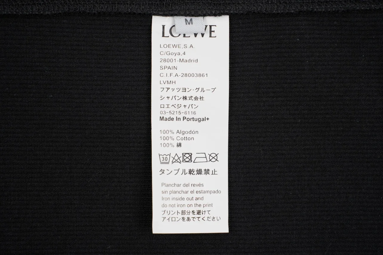 LOEWE Black Ribbed Anagram Long Sleeve Top product photo from LabelPicks