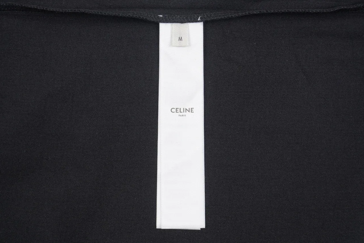 CELINE Black Blue Mini Logo T-Shirt product photo from LabelPicks