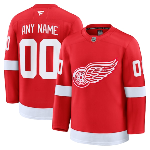 Detroit Red Wings  Home Premium Custom Jersey - Red/White