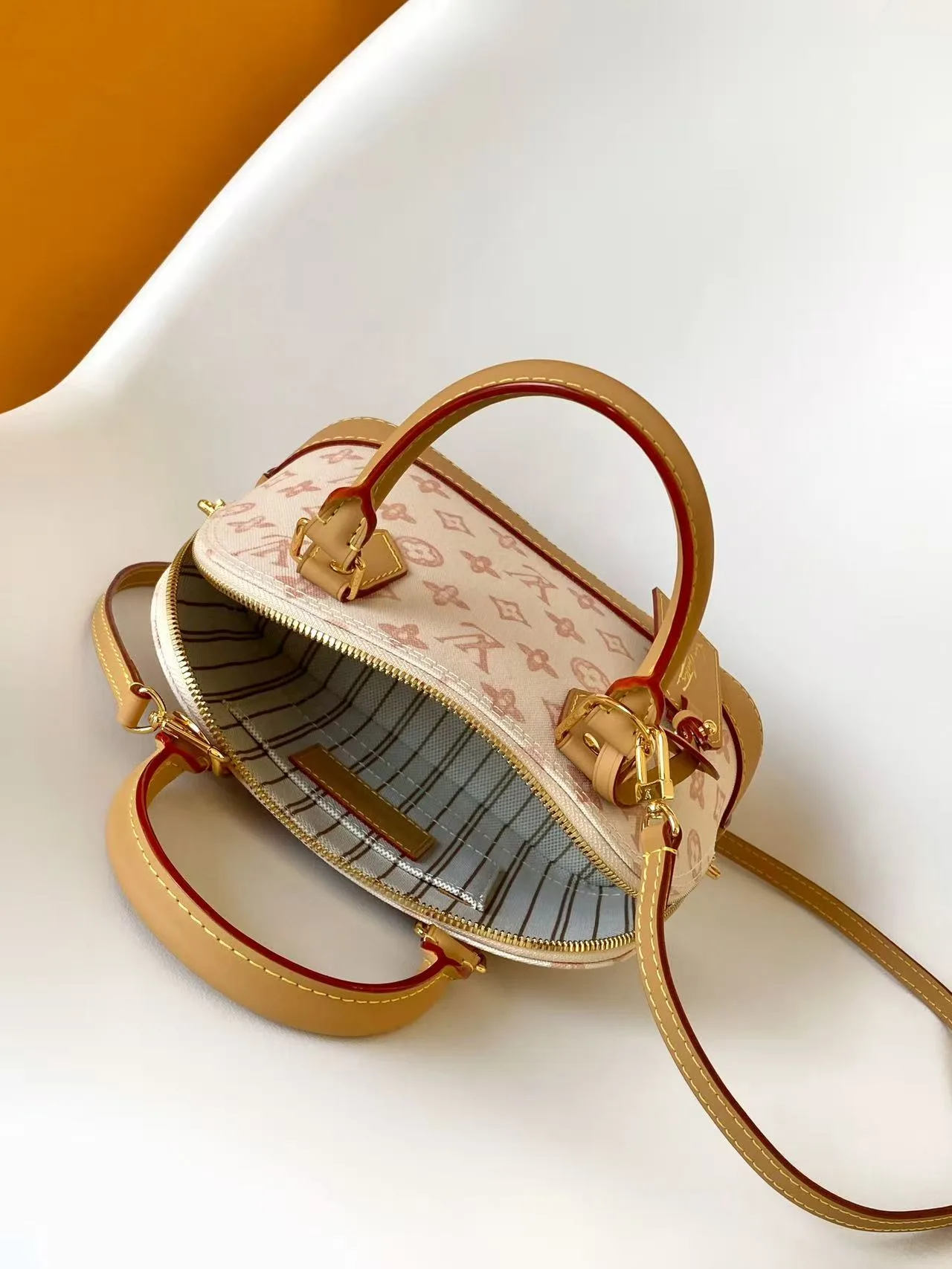 Louis Vuitton Alma Beige Monogram Canvas Top Handle Bag product photo from LabelPicks