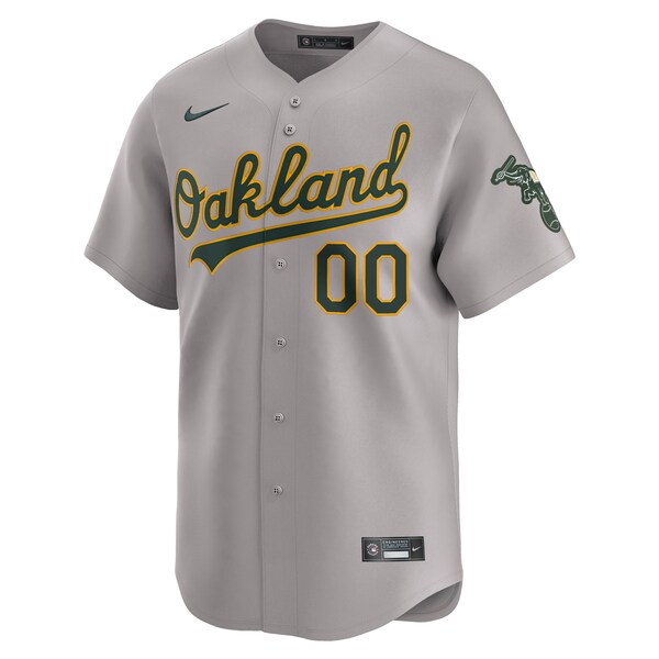 Oakland Athletics Nike Away Limited Custom Jersey - Gray