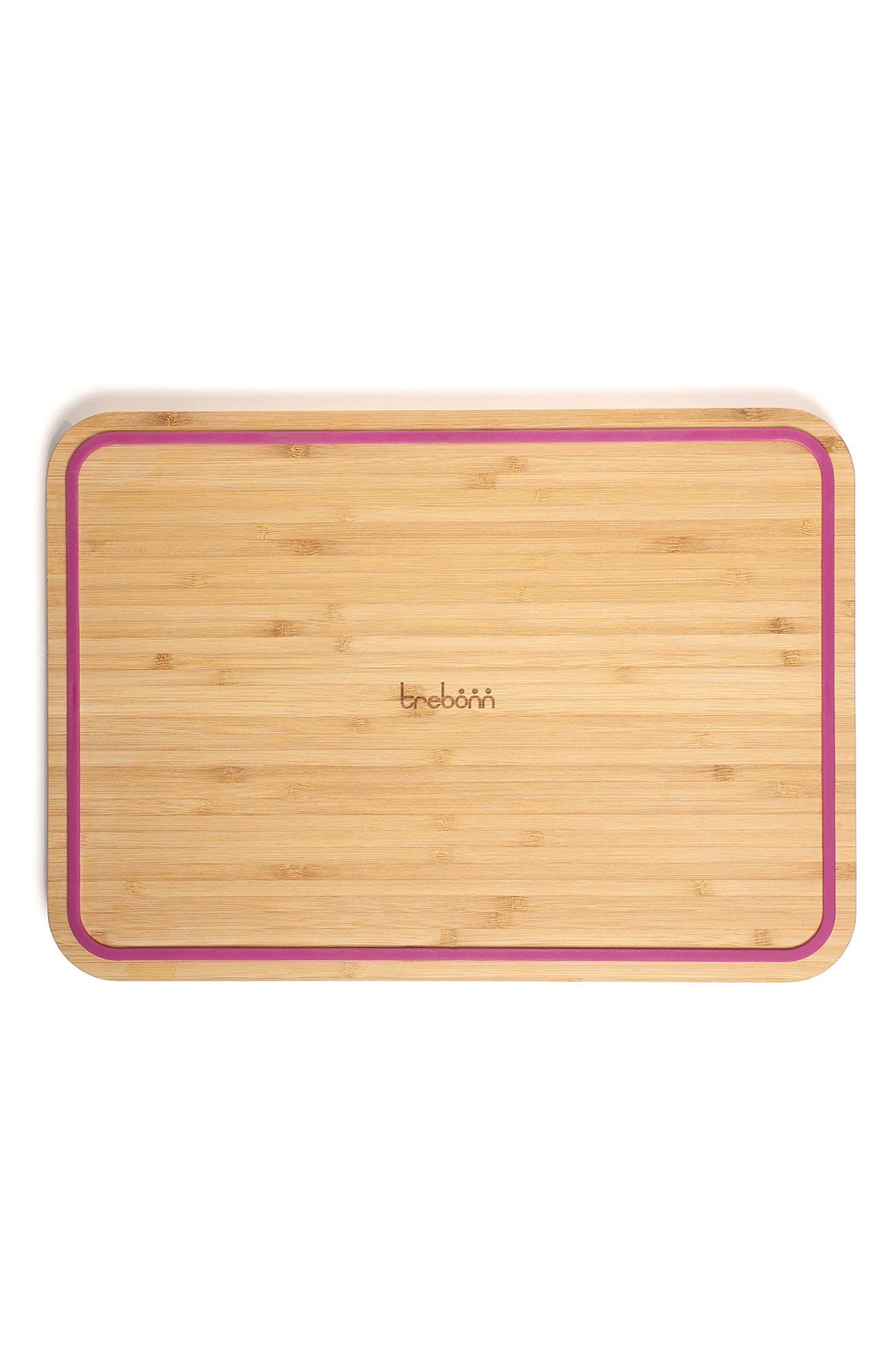 TREBONN Wave Pattern Chop & Slide Large Bamboo Chopping Board