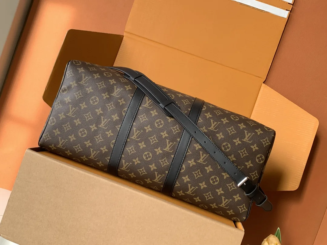 Louis Vuitton Keepall Black Monogram Canvas Tote Bag product photo from LabelPicks